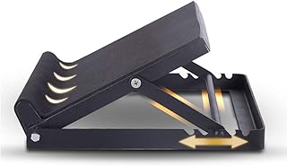 昇級版ストレッチボード 角度5段階調節 耐荷重200kg O脚・X脚対策 ふくらはぎ 足首 アキレス腱 太もも 股関節 前屈 背中 むくみ ストレッチ サポーター 足踏み健康器具 リハビリ ブラック