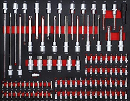 BGS DIY 6058 | Werkstattwagen | 7 Schubladen | 1 Seitentür | mit 250 Werkzeugen – Bild 4