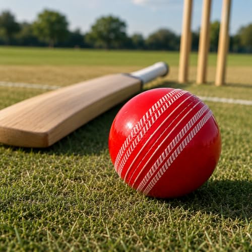 Image of I-10 Rubber Cricket Ball for Practice and Training | Synthetic Rubber Cricket Ball | High Bounce Cricket Practice Ball | Indoor Outdoor Use | Durable Cricket Coaching Ball | 110-120 g |