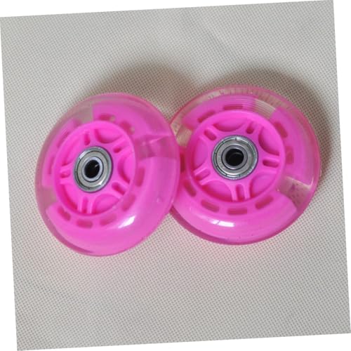 2 piezas de ruedas de entrenamiento para bicicleta PU luminosas con rodamientos para niños y estabilizadores antideslizantes para aprendizaje seguro y confiado de ciclismo miniatura 5