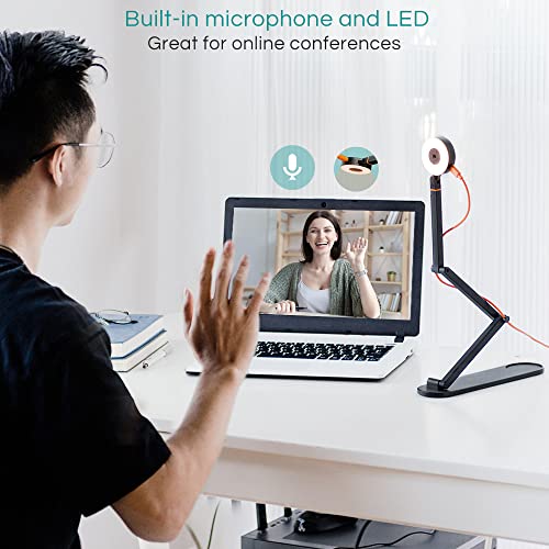 Iochow Portable Fold Document Camera & Webcam: Usb 5Mp Visualizer With Built-In Mic, Multi-Jointed Design For Remote Teaching&Business Meeting Windows Mac Os Chromebook Compatible #TOP4