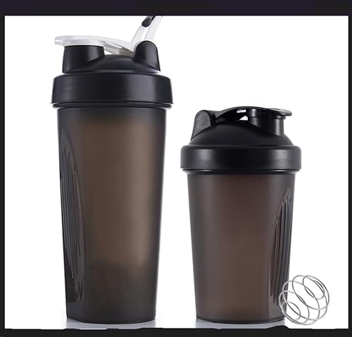 Botella agitadora de 20 onzas, bola de mezcla incluida, taza de coctelera portátil de proteína de suero antes del entrenamiento, mezcla cócteles,