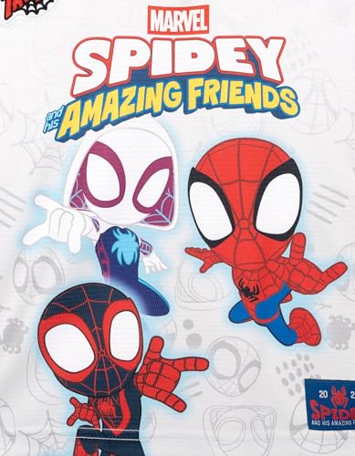 Marvel Spidey and His Amazing Friends Toddler Boys' Active Mesh Short Sleeve Graphic Tee Spidey Gray Red 2T - image 5
