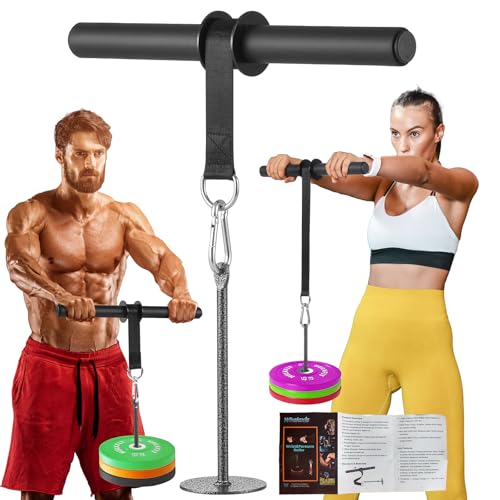 Whalaxis Wrist Roller Forearm Exerciser with Hidden-Link Design, Non-slip Grips,Tray