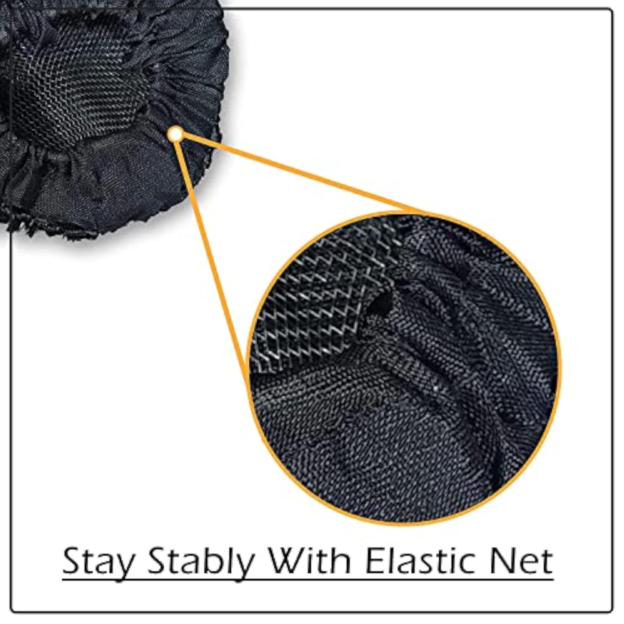 Synthetic Bun Extension for Women, Black