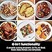 Ninja Air Fryer, 10QT DoubleStack XL 2-Basket, Compact Design, Cooks 5lb Whole Chicken, Feeds Up to 8 People, 6-in-1 Air Fryer, Roast, Bake & More, Easy to Clean, Dishwasher Safe Parts, Grey, SL401