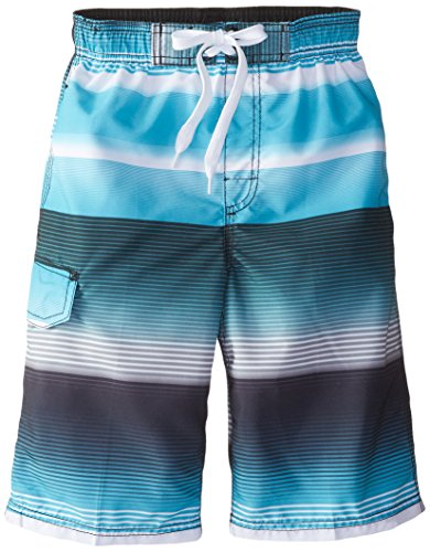 Image of Kanu Surf Boys' Dominica Floral Quick Dry Beach Board Shorts Swim Trunk