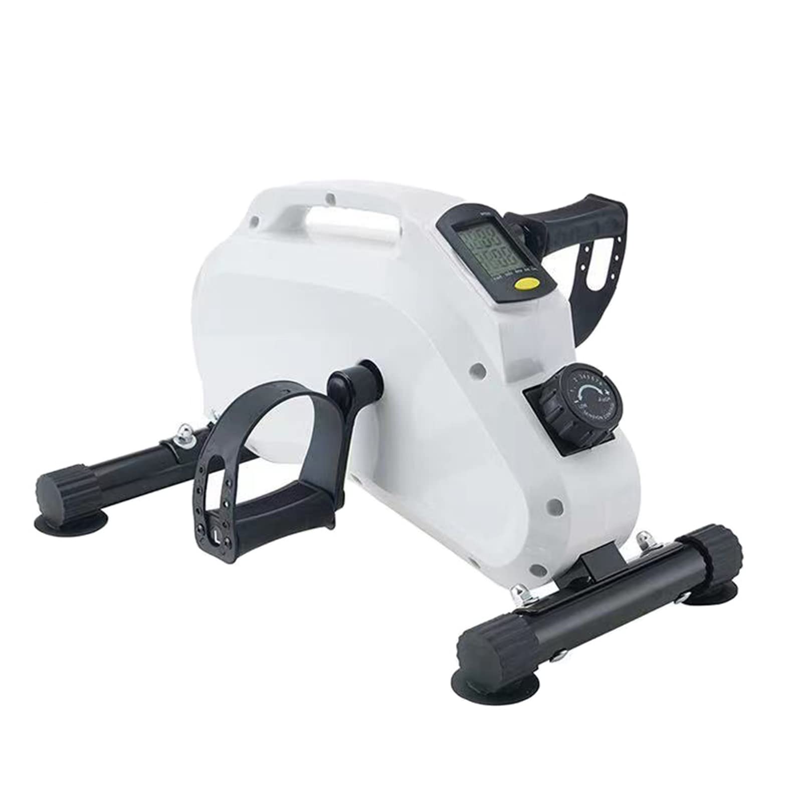 Mini rower treningowy z magnetycznym sterowaniem, rower treningowy do treningu nóg, stepper dla osób starszych, rower treningowy Stovepipe Maine, rower treningowy rehabilitacyjny, czarny (biały)
