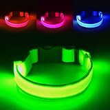 Omni Soulmate Third led Dog Collar,USB Rechargeable Light Up Dog Collars,3modes,Waterproof Dog Light