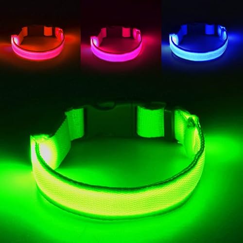 Omni Soulmate Third Led Dog Collar,Usb Rechargeable Light Up Dog Collars,3Modes,Waterproof Dog Lights For Night Walking,Make Pet Visible And Safety For Night Walking，For Small Medium Large Dogs #TOP3