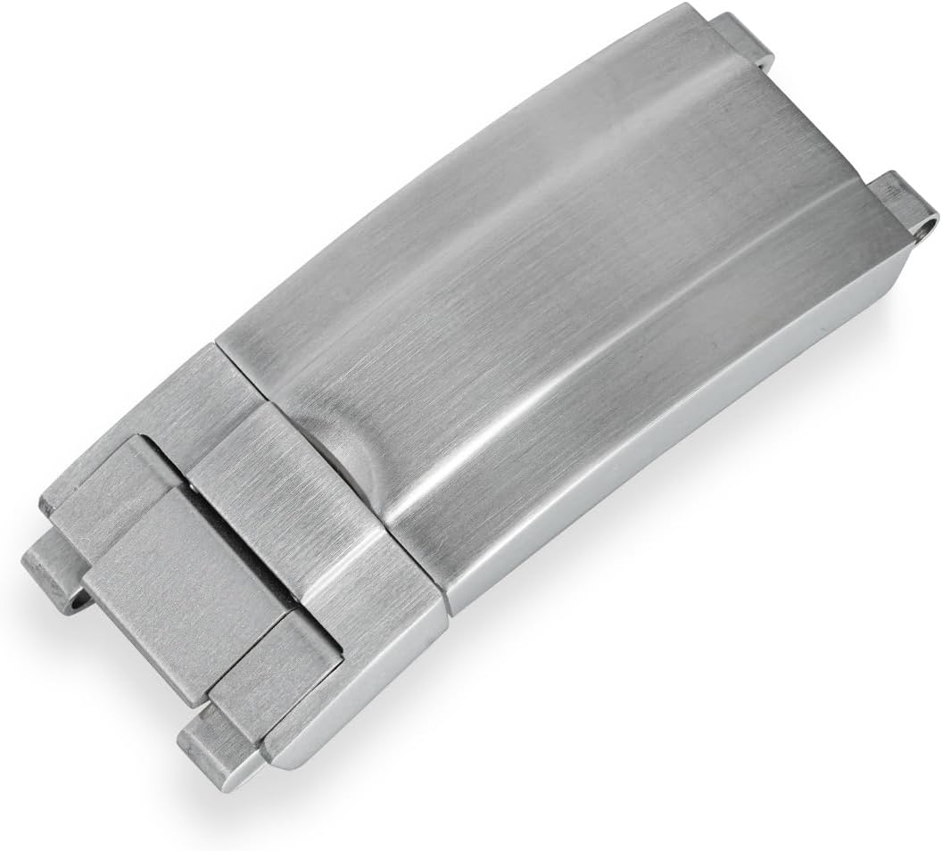 Glide-Lock Deployment Clasp for Rolex Sea-Dweller Deepsea - 316L Stainless Steel Dive Watch Buckle for Submariner, Oyster Perpetual Strap Accessories