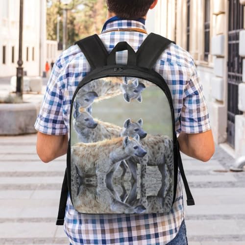 Mochila de hiena EdWal con estampado animal y estructura ligera 7