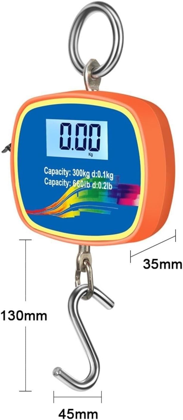 Industrial Electronic Heavy Weight Hook Crane, Digital Crane Scale, Suspension Scale, Dual LCD Crane Scale 0.05-300kg with Unit Conversion Function for Construction