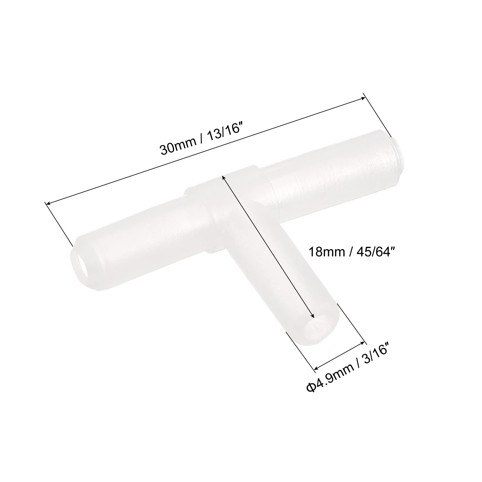 Aquarium-Luftventil-Set 48 Teile – 4 Typen (I, Y, T, L), Schwarz, Für 3/16 Luftschläuche