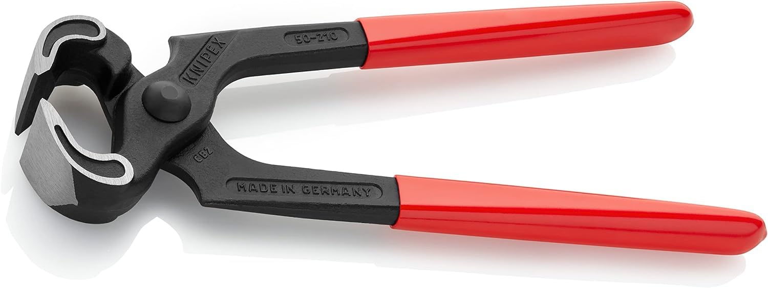 KNIPEX Tenaille de menuisier gainées en plastique 210 mm, 50 01 210