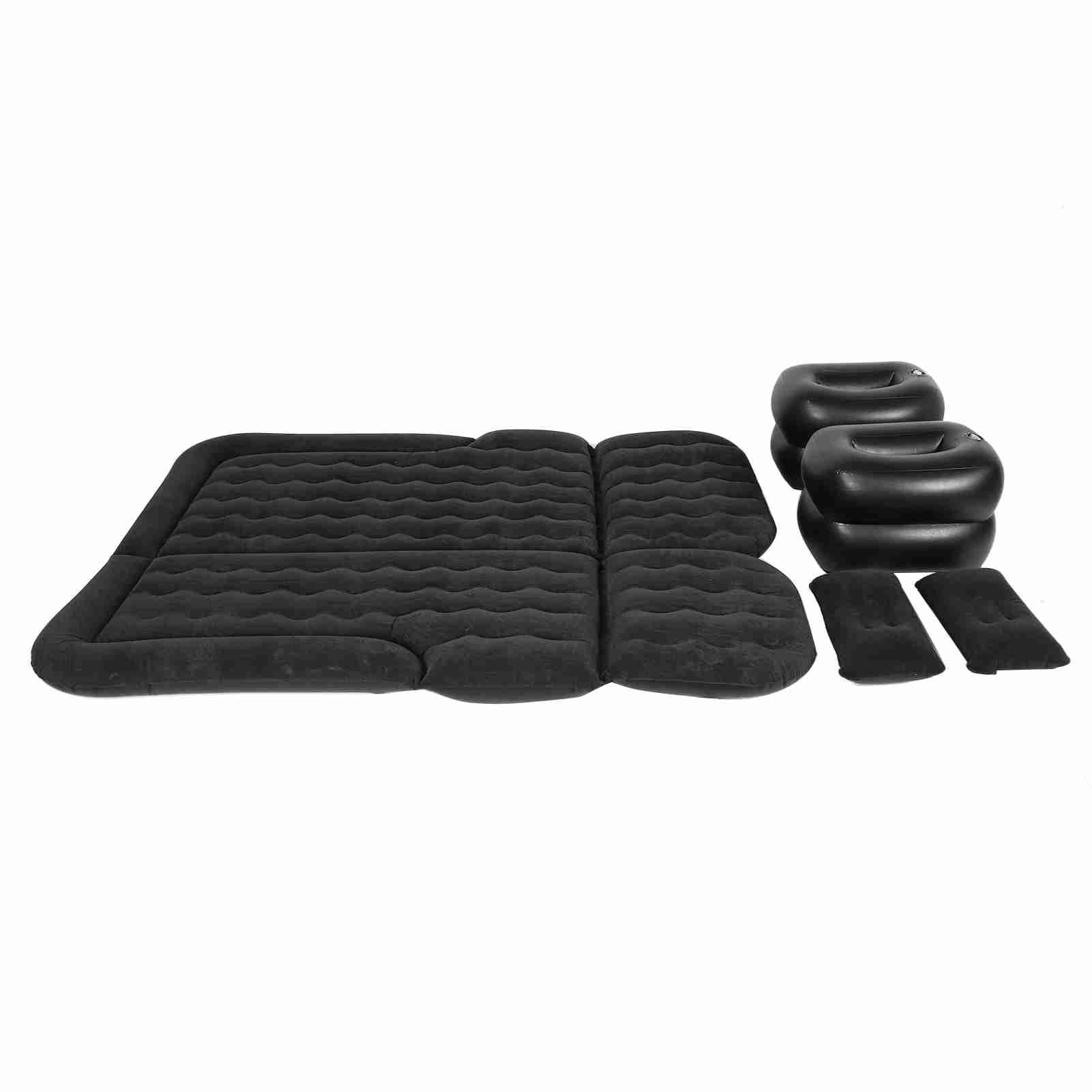 CHICIRIS Materac Dmuchany do Samochodu Flokowany PVC SUV Materac Dmuchany 174 X 126 Cm z elektryczną pompą i poduszką Zagęszczony Nadmuchiwany Podróżny do Samochodowych Wycieczek i Odpoczynku na