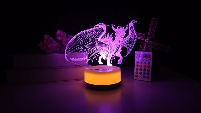 KYMELLIE Dragon Night Light for Boys, Dragon Gifts 14 Color + Warm