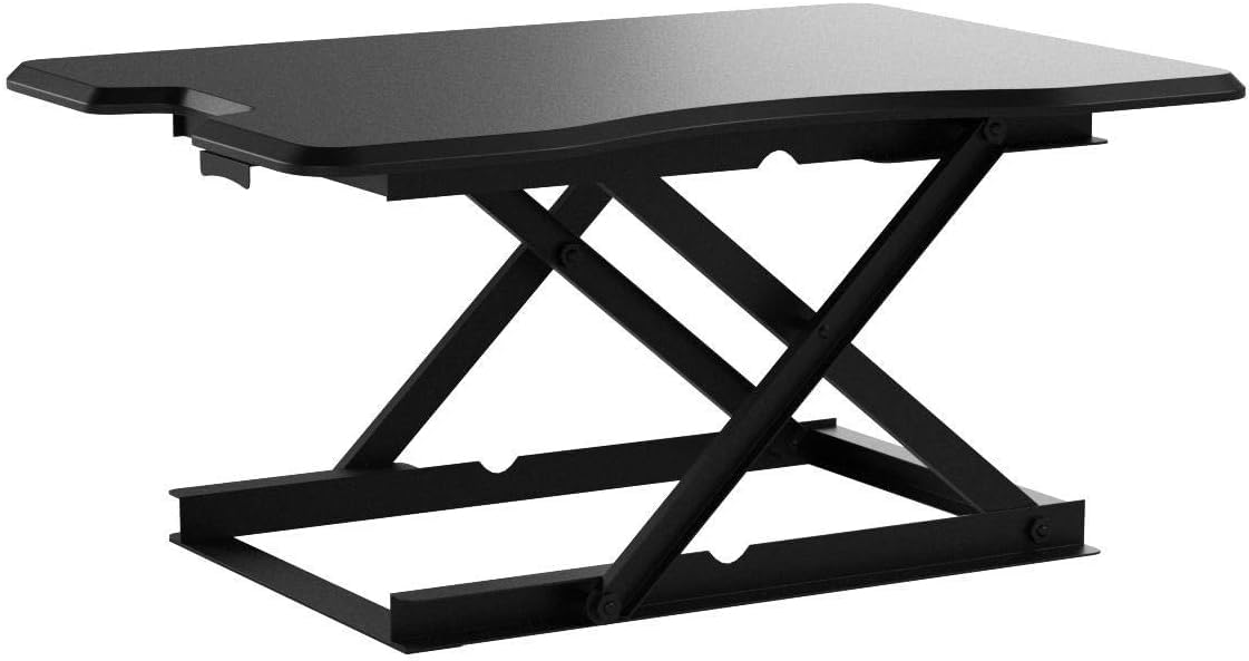 Zinus Escritorio de pie Tina de 81 cm con Altura Regulable | Escritorio | Accesorio para Transformar el Escritorio | Sin Montaje