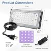 2 Piezas 50W Luz UV LED para Serigrafía con Soportes Dobles, Unidad de Exposición para Kit de Serigrafía, Emulsión Fotográfica y Cianotipias 6