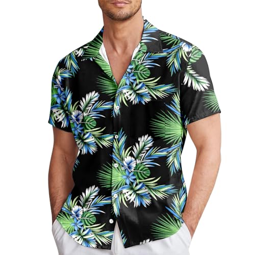 Polo Golf Manches Courtes Imprimé Floral Casual de Plage