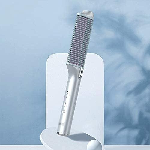 Miniatura 2 de DULASP Peinar cepillo recto de cerámica para rizar el cabello, alisador eléctrico inteligente para peinar el cabello, alisadores de cabello,