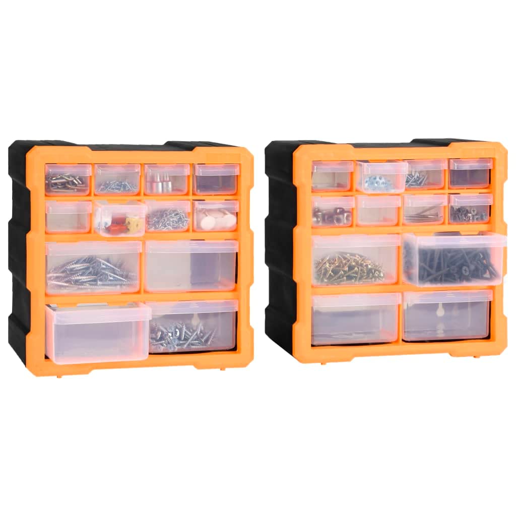 Mobile Contenitore Con 40 Cassetti - Organizer Per Minuterie, Officina E Cucito, Dimensioni 52x16x37.5 Cm