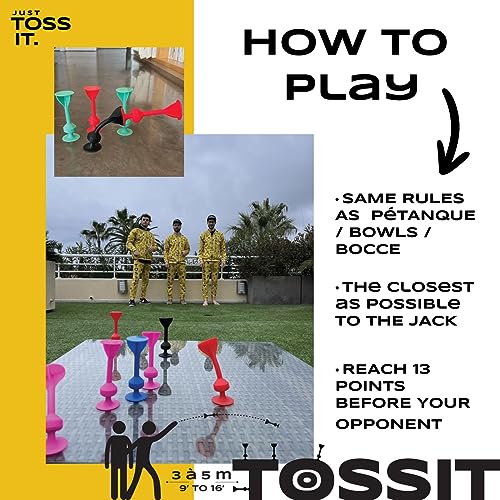 TOSSIT Suction Cup Darts, Toss Game Perfect Family and Party, Silicone Throwing Game for Backyard Indoor and Outdoor Fun - Image 3