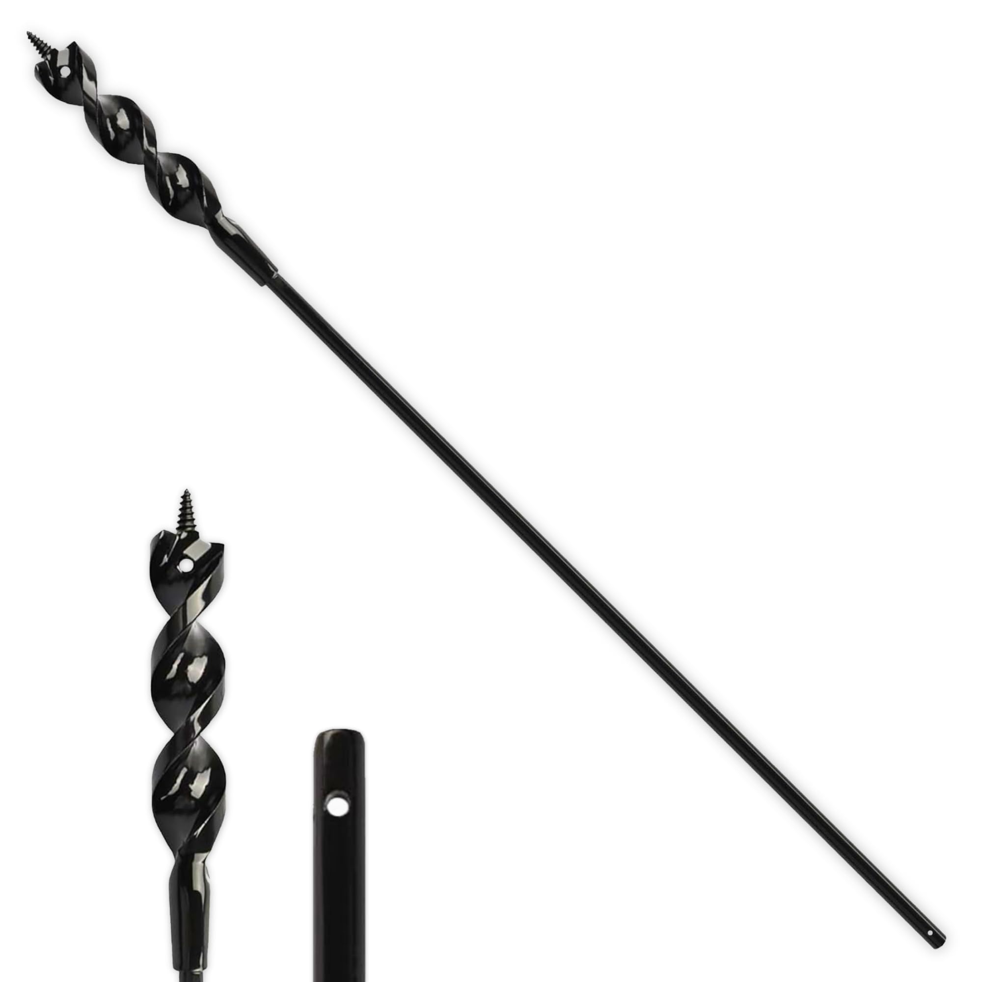 Flexible Installer Drill Bit 9/16 Inch x 54 Inch, Wire Pulling and Fishing, Auger Head Installer Drill Bit, Fish Bit for Pulling Wires in Walls