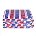 AWSAD Tissu Rayé de Couleur Tissu Imperméable Tissu Pare-Soleil Épaissi Toile D'auvent Tissu en Plastique Bâche Tissu Tricolore Bâche,Plusieurs Tailles (Color : Multi-Colored, Size : 5MX6M)