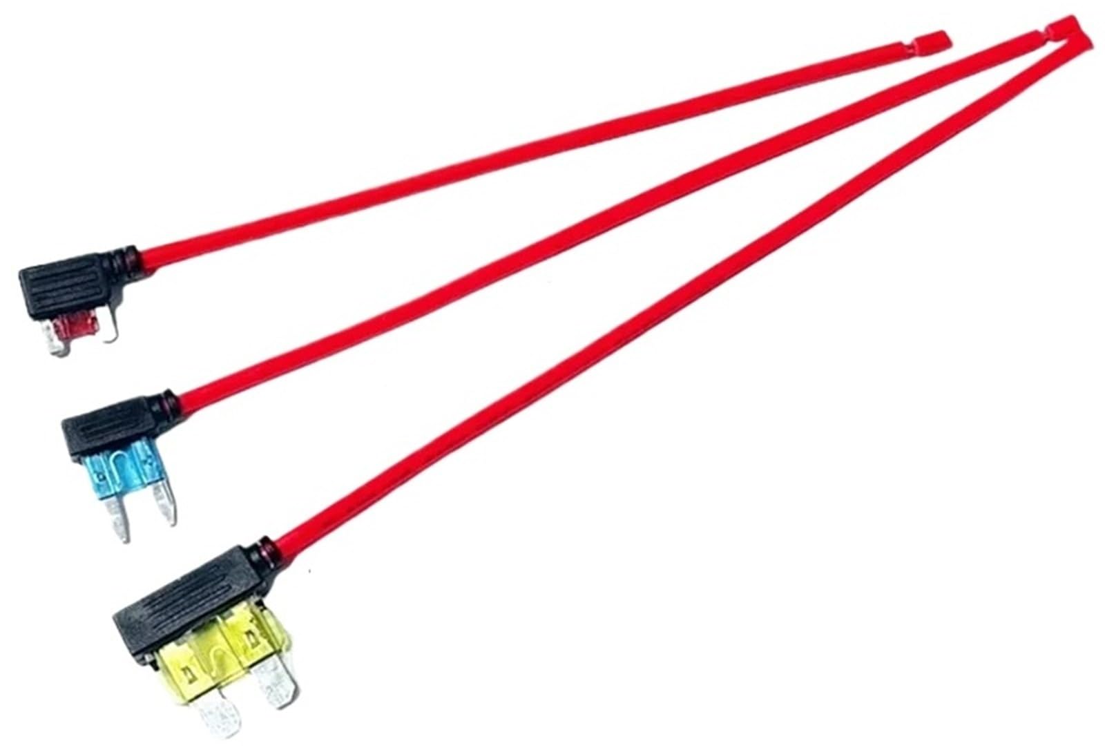 Portafusibles for coche, adaptador de grifo circuito adicional, Micro estándar ATM APM Blade MINI, dispositivo seguridad Simple medio, 12V, 5A, 10A, 15A, 20A
