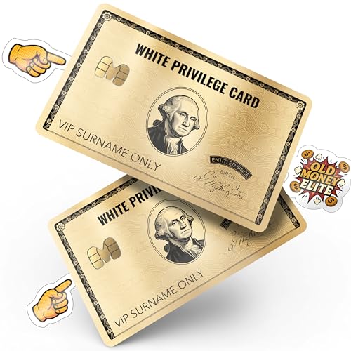 MEMELEON White Privilege Credit Card Skin with Chip – Debit Card Skin, Debit Card Sticker Cover, Credit Card Sticker, Credit Card Cover, Debit Card Cover, Credit Card Stickers Skin (Gold)