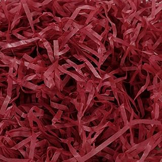 TSHAOUN 100 Grams Raffia Gift Filler Paper Shreds, Grass Craft Shredded Tissue for Basket Filling, Gift Decoration Gift Box Filling DIY Gift Packaging and Party Supplies Accessories (Pink)