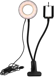 LED Video Ring Light, Selfie Live Streaming Video Recording Beauty Lighting Photo Lamp Photo Light Dimmable LED Fill Light with Stand for Video Live Camera Make Up