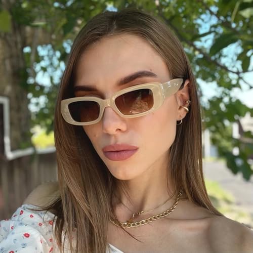 Lunettes de soleil rectangle protégeant vos yeux avec style vintage