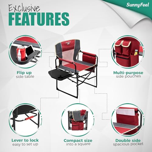 SUNNYFEEL Camping Directors Chair AC3008F の商品画像 6
