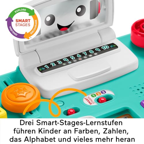 Image of Fisher-Price Learning Fun DJ Game Table - Musical Learning Toy with 3 Piano Play Modes, Lights, Version: Dutch, English, French, German, Italian, HRB67