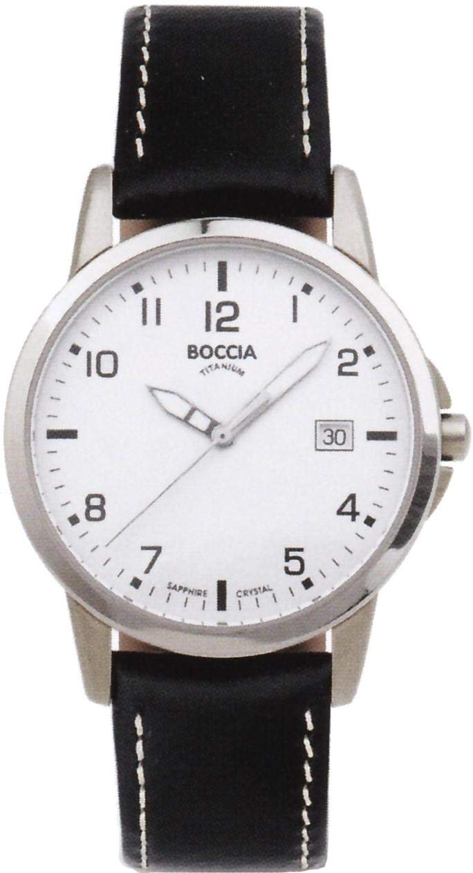 Boccia Herren-Armbanduhr Leder 3625-02