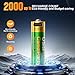 10 Rechargeable AA Batteries with Charger - 1.5v aa Batteries, Lithium Batteries aa Rechargeable.10 Count and Charger (Pack of 1). USB Type-C Port.2400mWh High Capacity AA Lithium Batteries