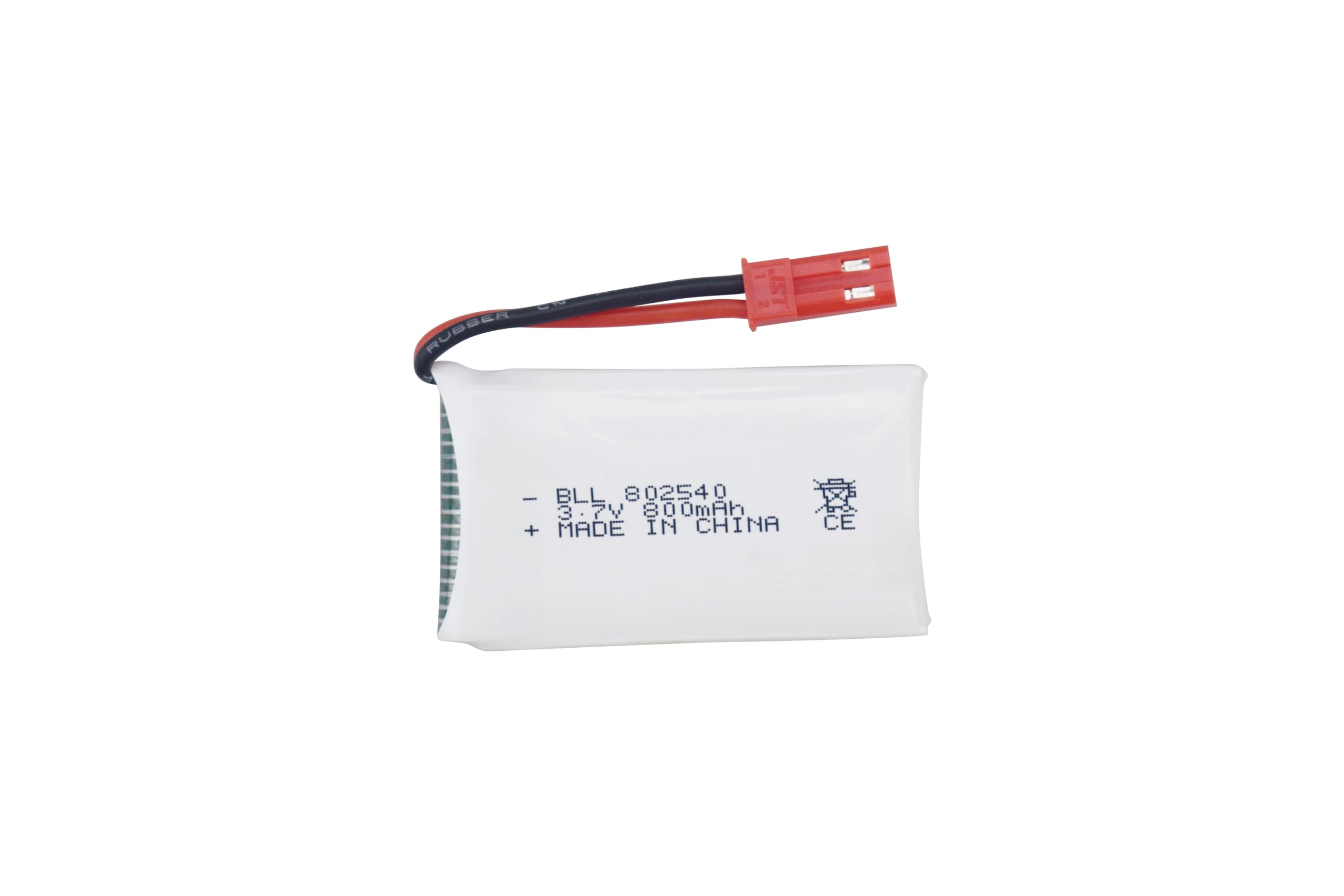 5PCS 3.7V 800mAh Lipo Batería con Enchufe JST de Cargador 5 en 1 para SYMA X56W MJX X400W X300C X800 HS110 HS200 S670 V950hd S1750 V2450 Avión de Juguete de Control Remoto
