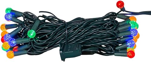 Miniatura 3 de Kurt S. Adler UL 35 Multicolor G12 Juego de luces LED de alambre verde, 17.6 pies