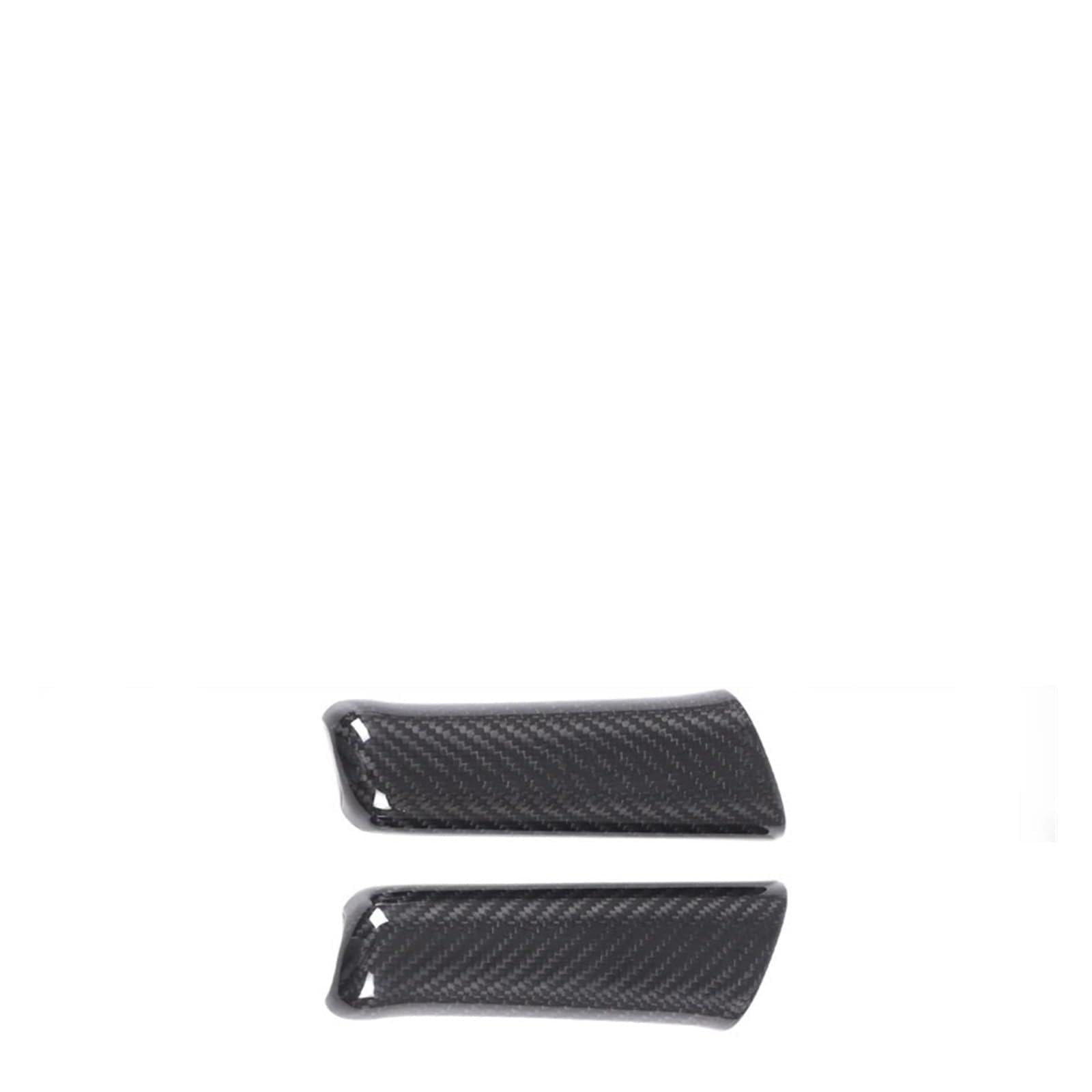 GSGBMD Compatible for Fiat 500 Abarth 595 695 2007-2024 Real Carbon Fiber Car Center Hand Brake Lever Gear Shift Cover Trim Interior Accessories(Carbon)