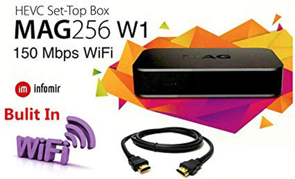 MAG 256 w1 Infomir IPTV/OTT Set-Top Box WiFi Built-in