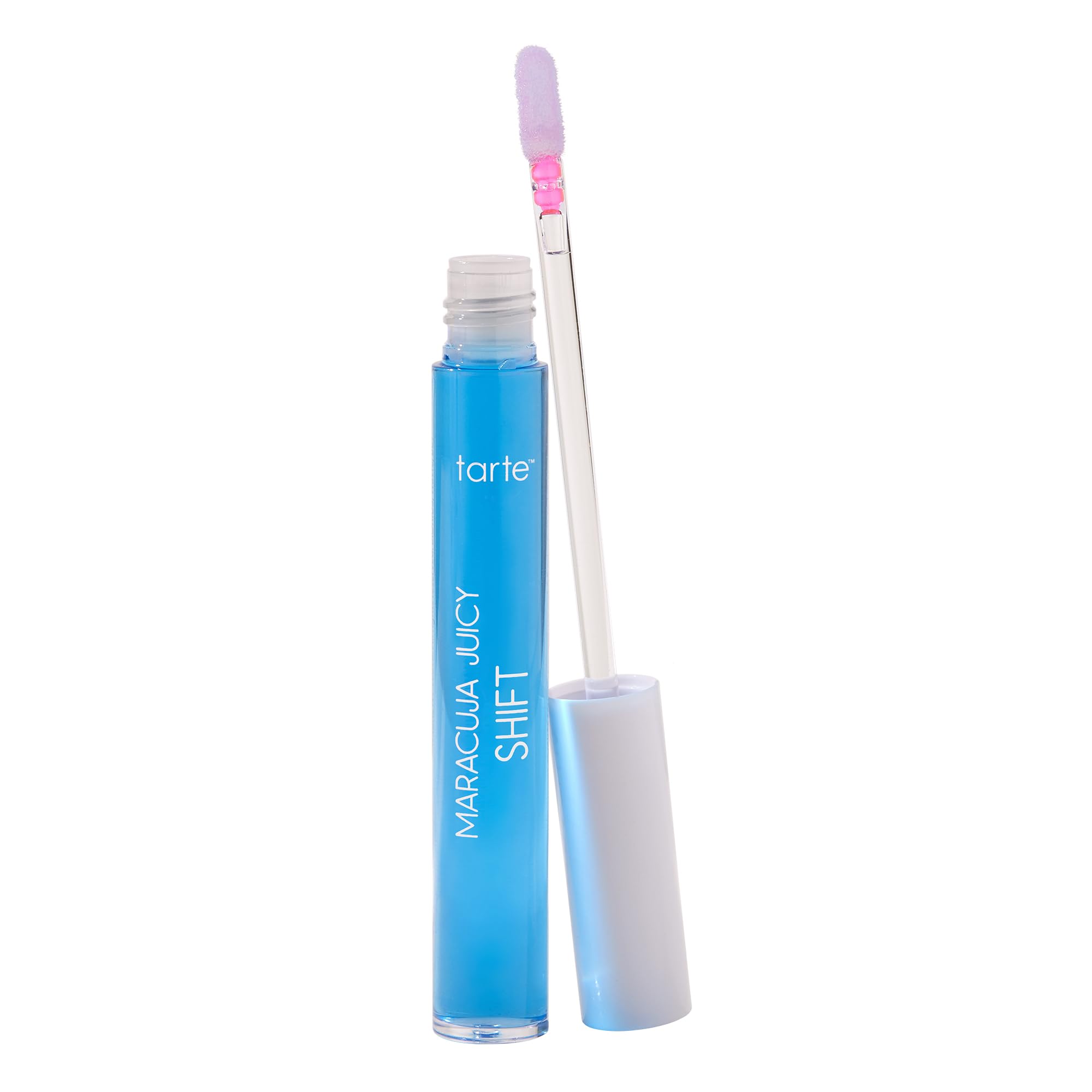 tarte maracuja juicy lip & cheek shift – pH-Powered Lip Gloss Balm with Vitamin E & Hyaluronic Acid for Smooth, Moisturized Lips & Cheek Tint Blush, Vegan & Cruelty-Free blueberry