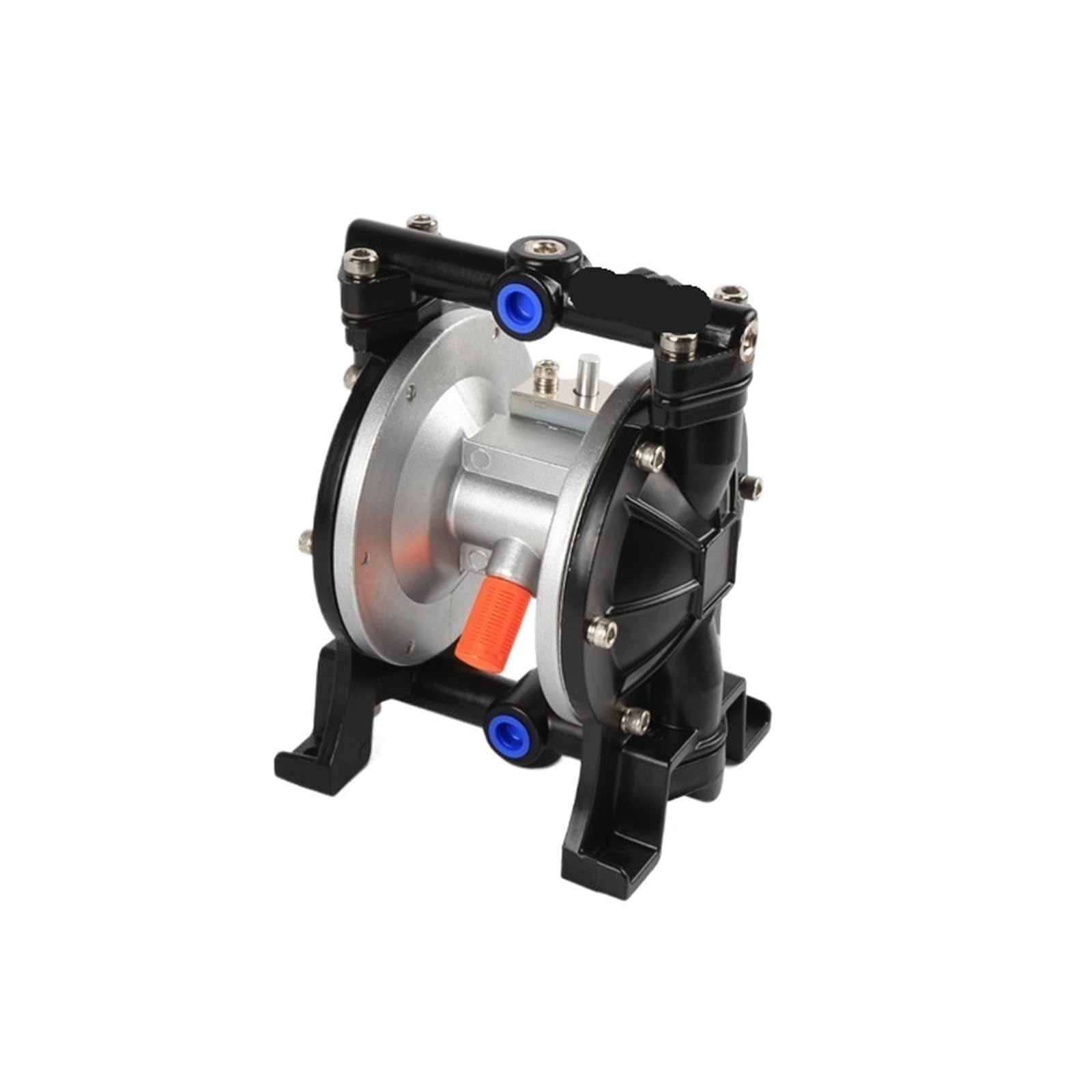 Amrttwy Black Diaphragm Pump, Diaphragm Pumps Pneumatic Pump For Paint Spraying High Flow Double Aluminum Alloy Body(Ds-15)