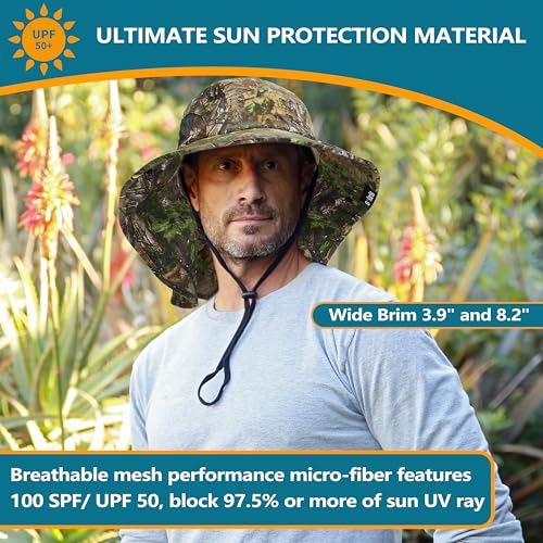 Image of Solaris Sun Hat with Neck Flap, UPF 50 Sun Protection Lightweight Sun Cap for Men Women, Wide Brim Hat for Fishing Hiking