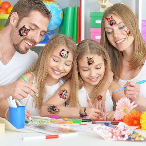 image for Hotoyannia 160 PCS 30 Sheets Watercolor Animals Temporary Tattoos for 