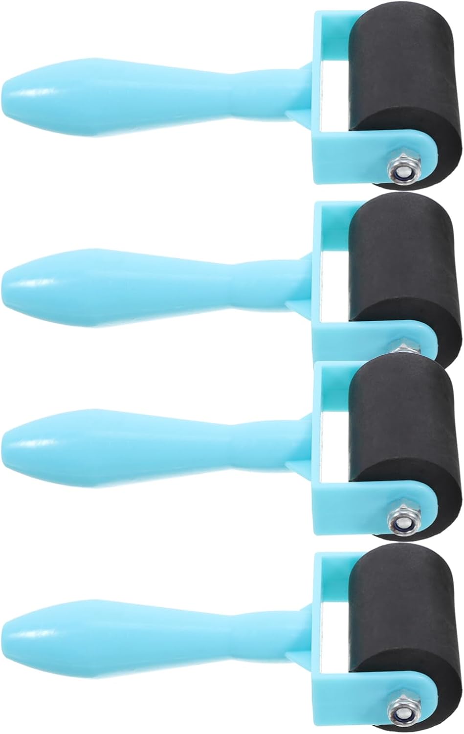 DIYEAH 4pcs Rubber Rollers for Printmaking and Portable Brayers for Boys and Girls Easy to Clean for Crafting and Art Projects Boy Girl Supply
