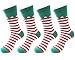 Men's Knit Christmas Socks 4-Pack Gift Set #6 Christmas Special