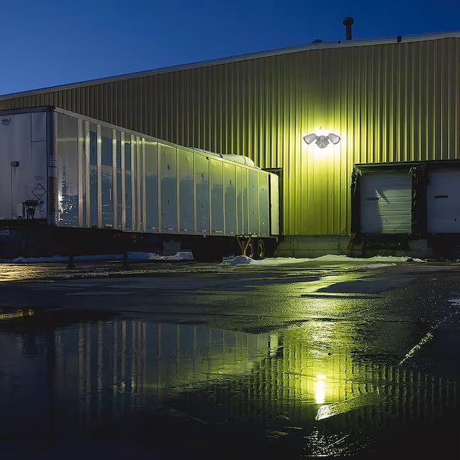 Bell Flood Light Kit LLK2000S 250-Watt EQ LED Gray 2-Head Switch-Controlled Flood Light with Adjustable 2000-Lumen