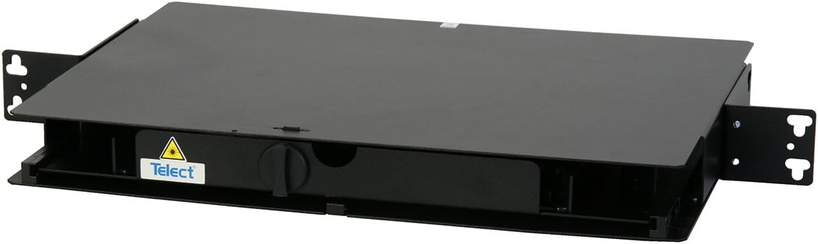 LCX Fiber Optic Patch Bulkhead 1U Black (LCXE-M1RU-BLK)